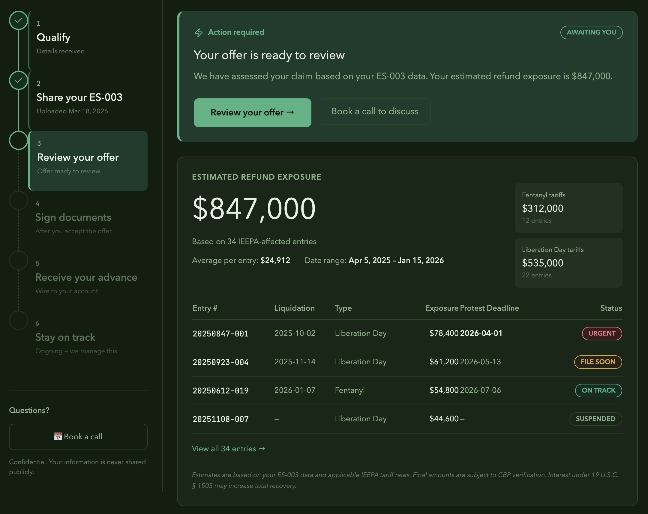 Atlas Claim Advance Turn Tariff Changes Into Working Capital — Fast illustration
